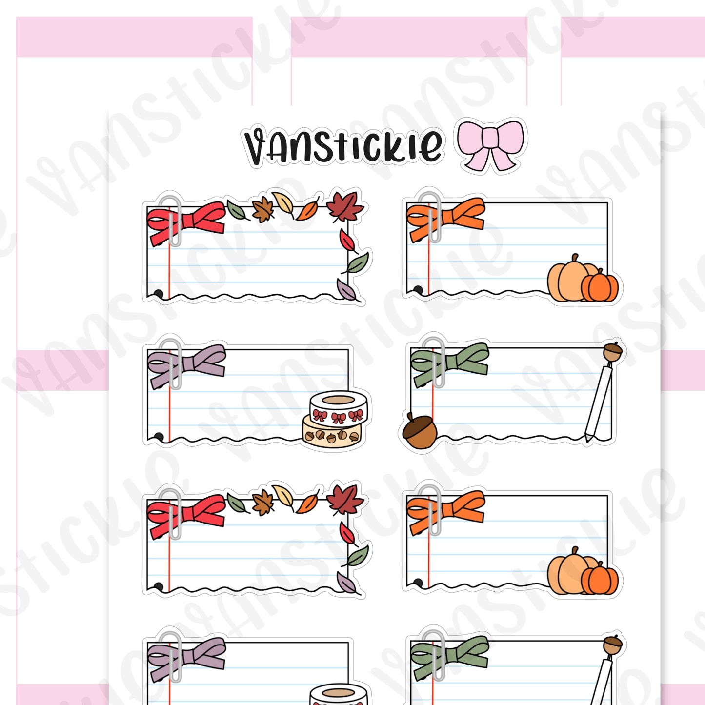 FS002 - Fall/autumn torn note doodle