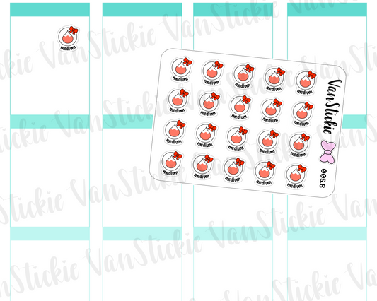 MSC 005.8| Mini sheet - blood drop circular icon "medium"