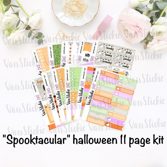 "Spooktacular" - sticker kit (11 pages of quarter sheets)