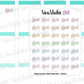 F025 - Clipped Bow Deco Planner Stickers