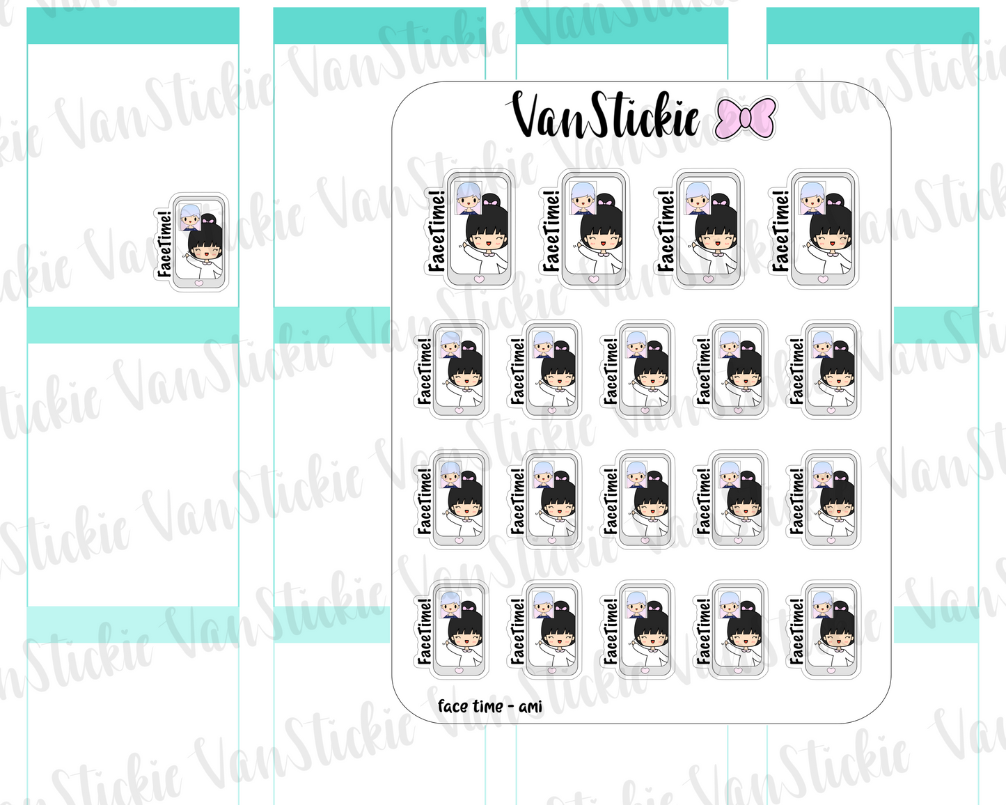 VSC 089 | Chibi FaceTime Planner Stickers
