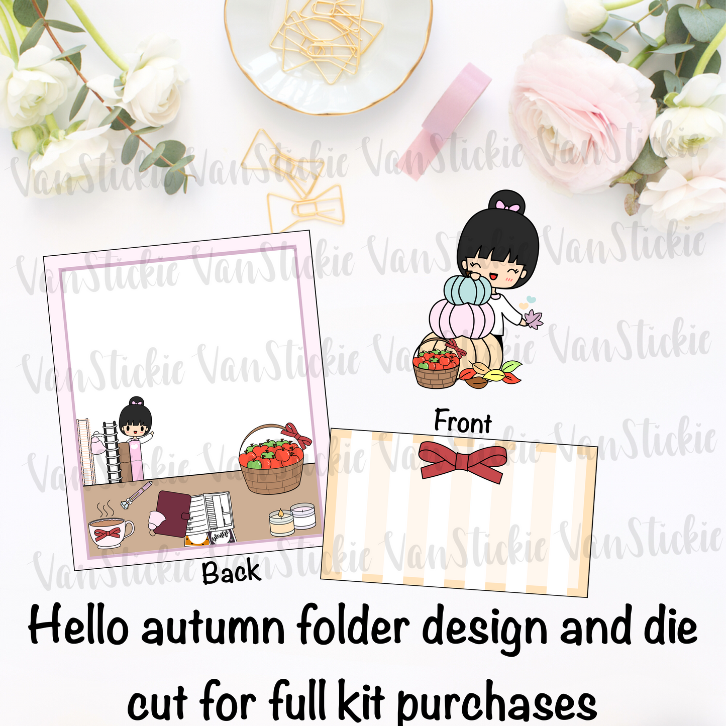 "hello autumn" - sticker kit (11 pages of quarter sheets)