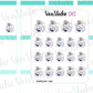 VSO 007 | Laundry Time - Ombre Haired Chibit Planner Stickers