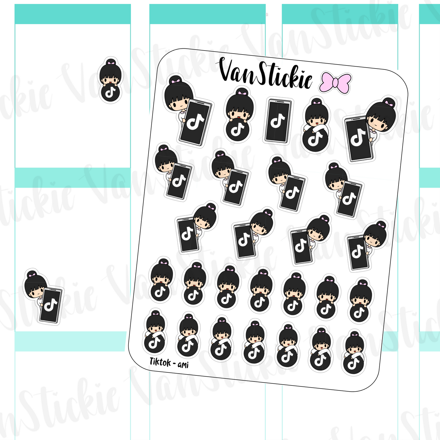 VSC 111|TikTok Chibi Planner Stickers