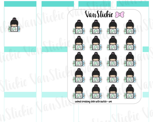 VSC 107| Animal Crossing chibis with a swtich Planner Stickers