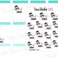 VSO 034 | Ninja Shopper - Ombre Haired Chibit Planner Stickers