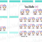 VSO 036| Couple Fight - Ombre Haired Chibit Planner Stickers