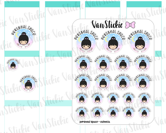 VSC 091 | Chibi Personal Space Planner Stickers