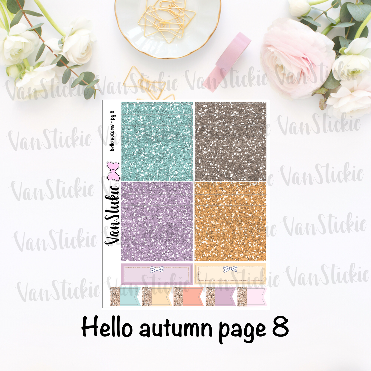 "hello autumn" - sticker kit (11 pages of quarter sheets)