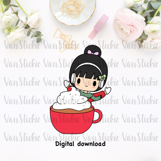 DIGITAL DOWNLOAD - Yay for hot cocoa