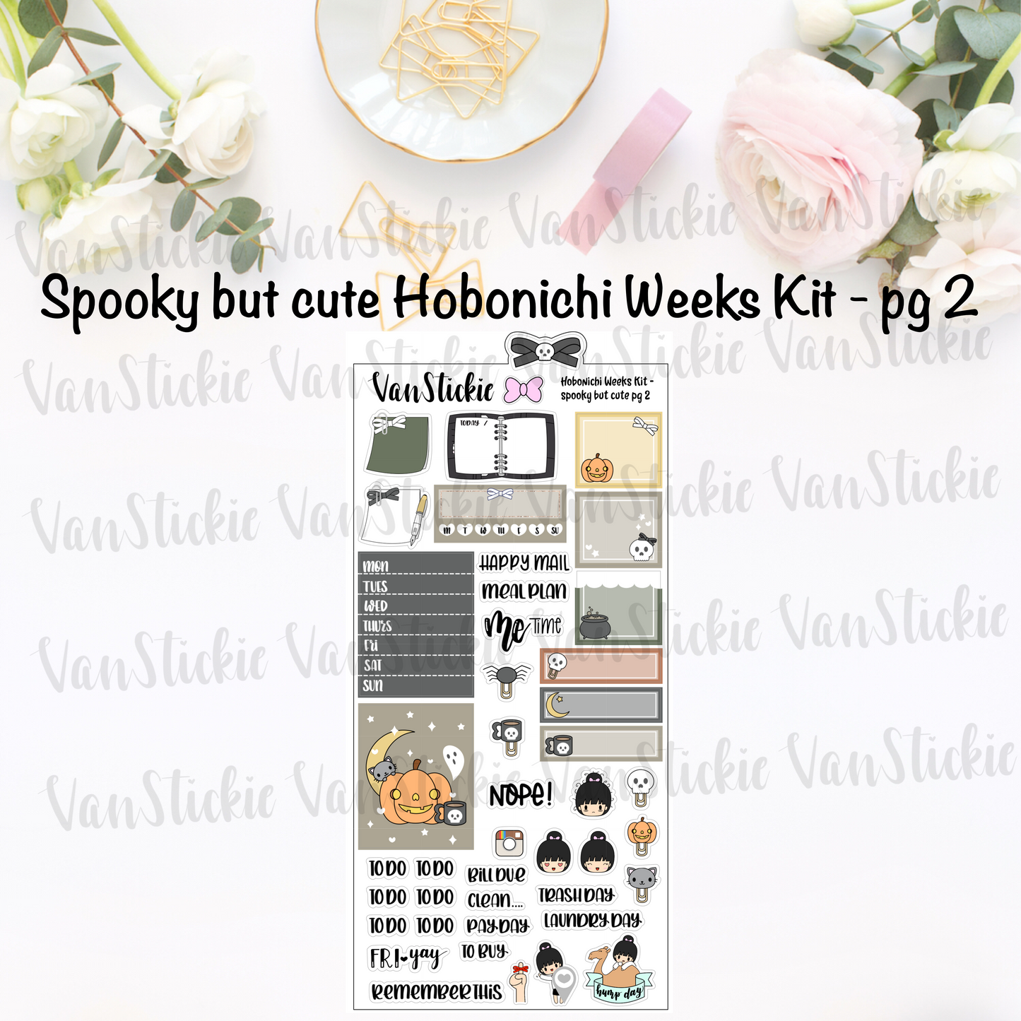 Hobonichi Weeks Kit - "Spooky But Cute"