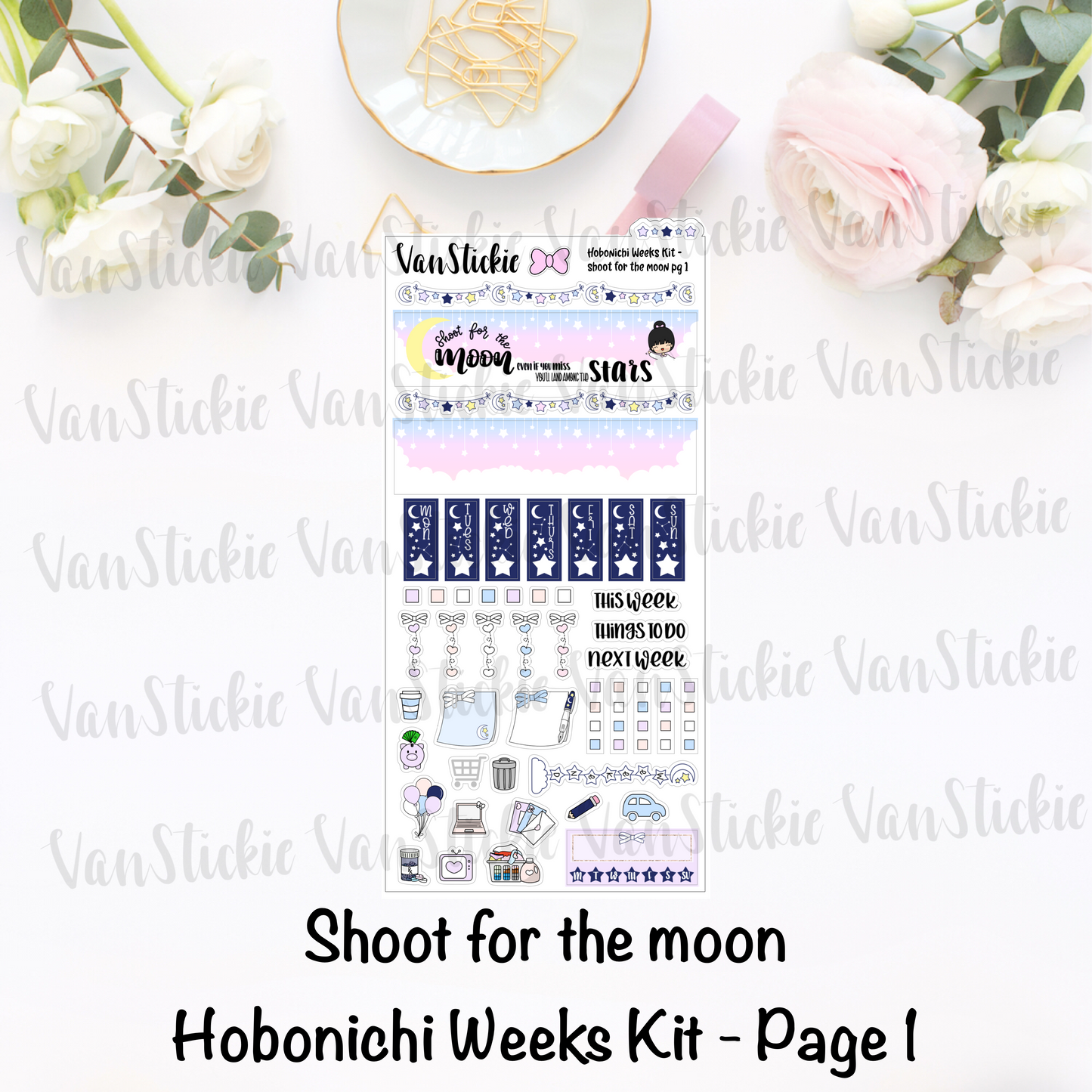 Hobonichi Weeks Kit - "Shoot for the Moon"