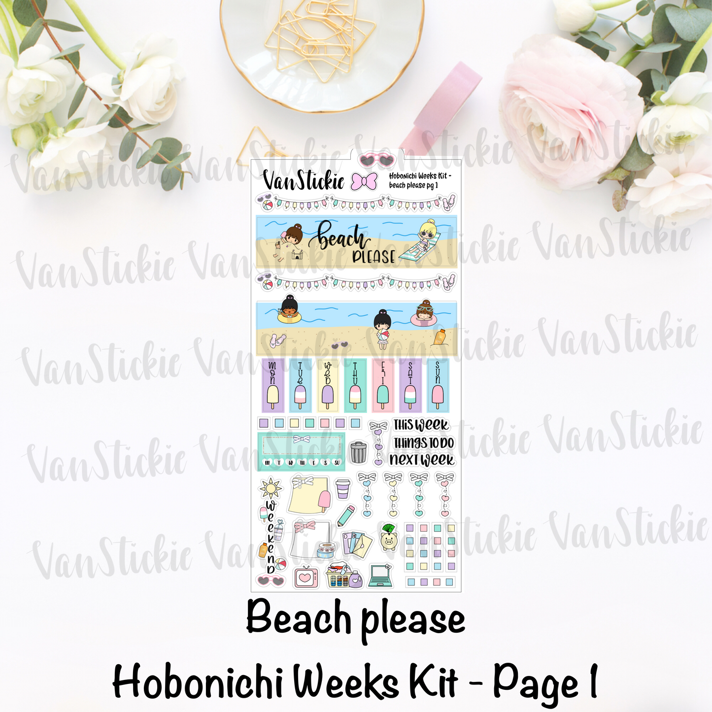 Hobonichi Weeks Kit - "Beach Please"