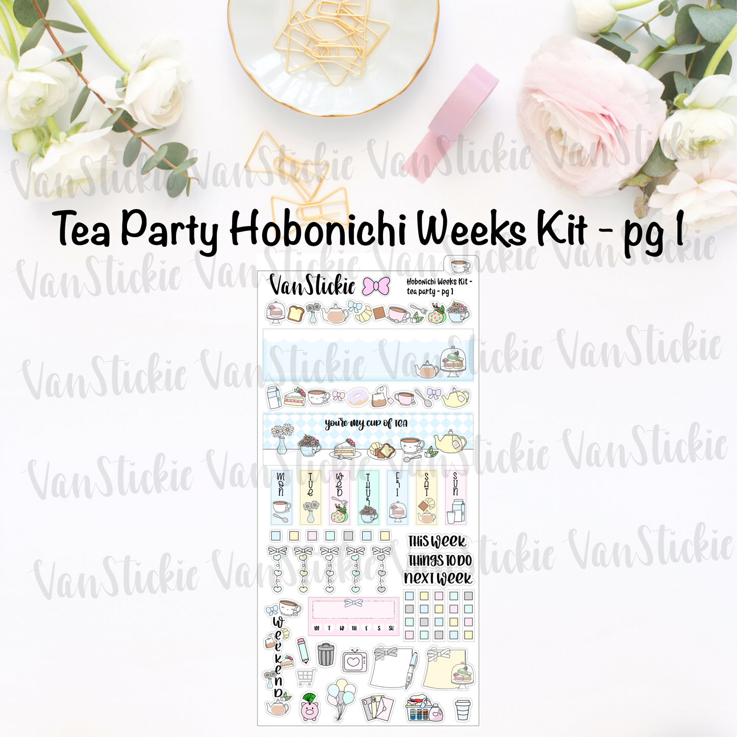 Hobonichi Weeks Kit - "Tea Party"