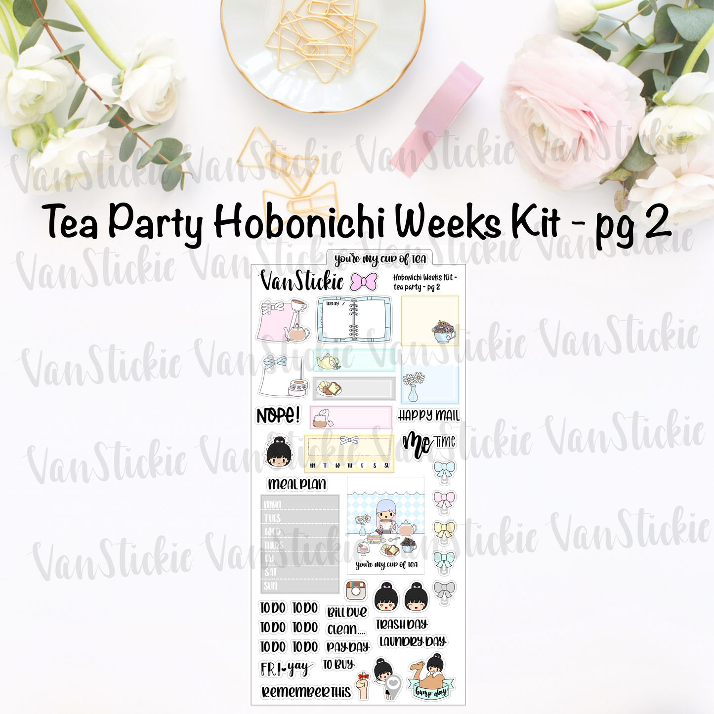 Hobonichi Weeks Kit - "Tea Party"