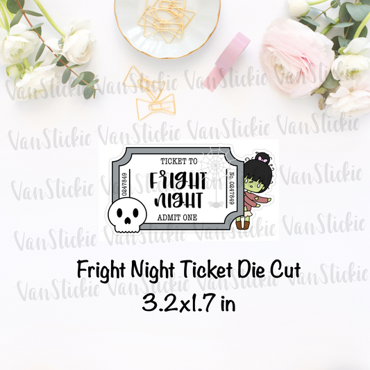 Ticket to fright night - Die Cut