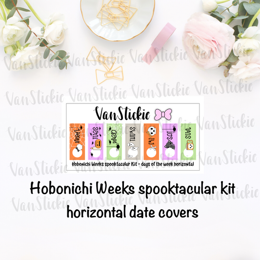 Hobonichi Weeks Date Cover (spooktacular) - horizontal