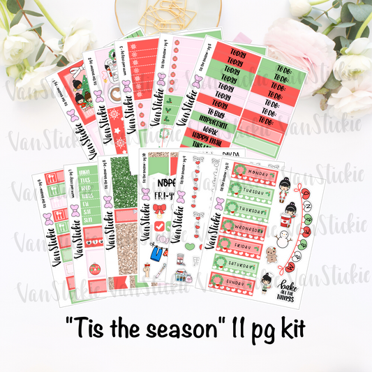 "Tis The Season" - sticker kit (11 pages of quarter sheets)