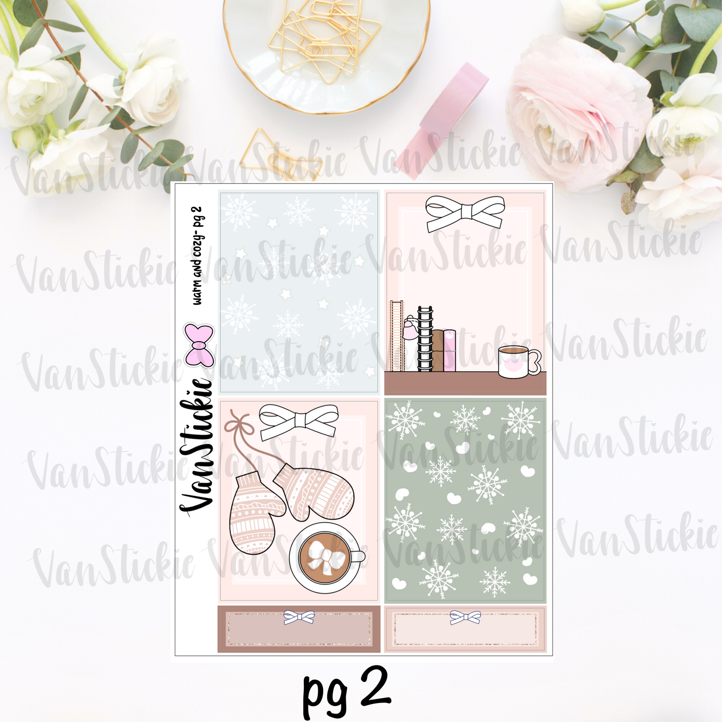 "Warm and Cozy" - sticker kit (11 pages of quarter sheets)