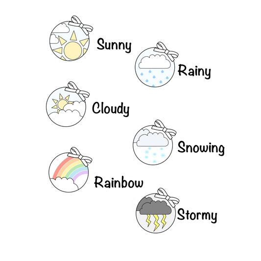 F014 - Circular weather icon Stickers
