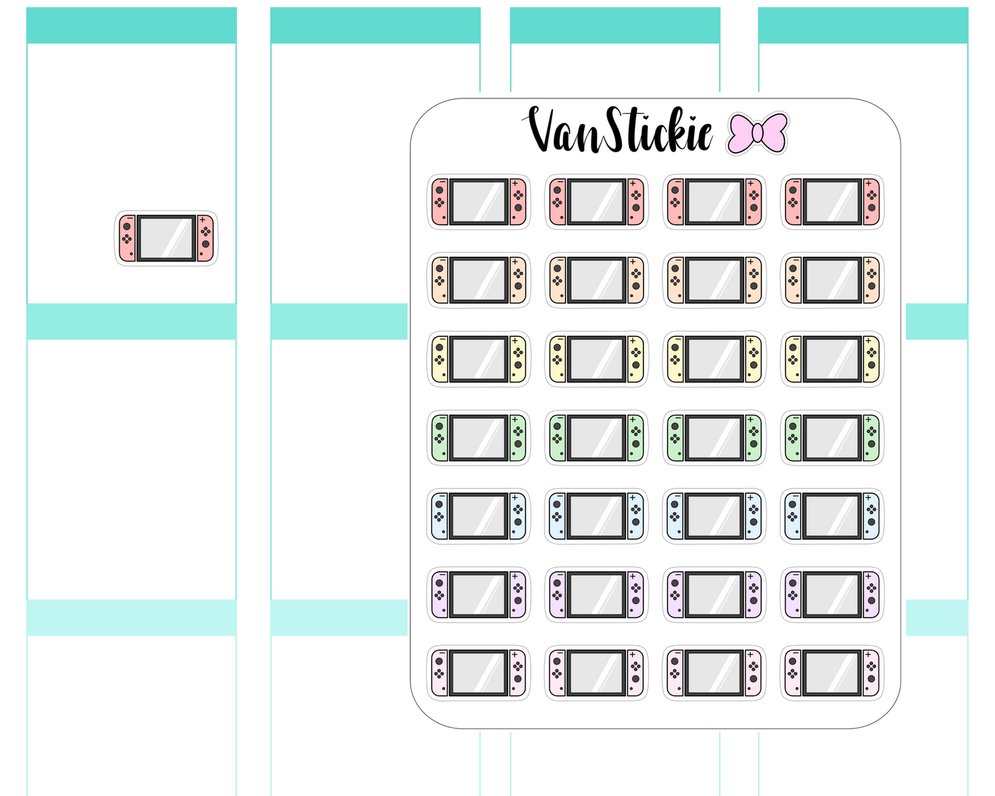 VSD 103| Doodle - pastel switches