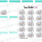 VSO 048|Work Overload - Ombre Haired Chibit Planner Stickers