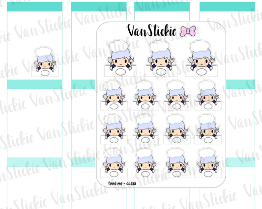 VSO 027 | Feed me - Ombre Haired Chibit Planner Stickers