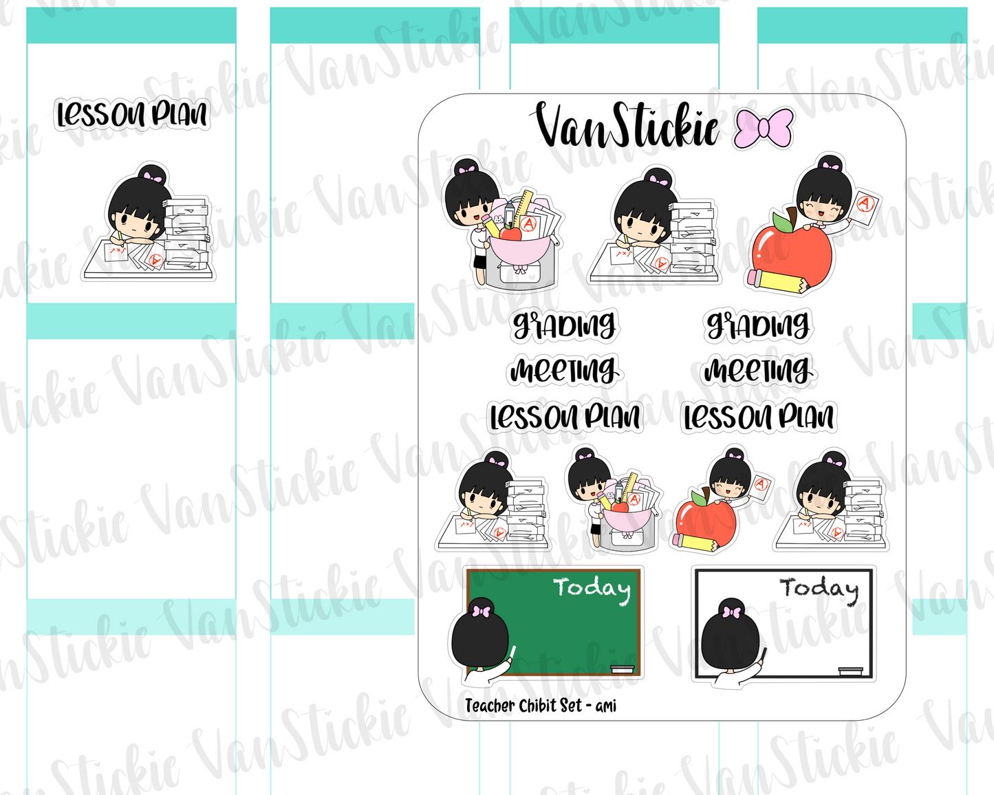 VSS 064 | Chibits Set - Teacher Planner Stickers