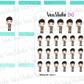 VSC 103| Military (male) Chibi Planner Stickers