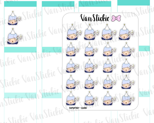VSO 024 | surprise!! Ombre Haired Chibit Planner Stickers