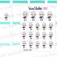 VSO 015 | Star Pen - Ombre Haired Chibit Planner Stickers