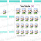 VSO 014 | Eating healthy - Ombre Haired Chibit Planner Stickers