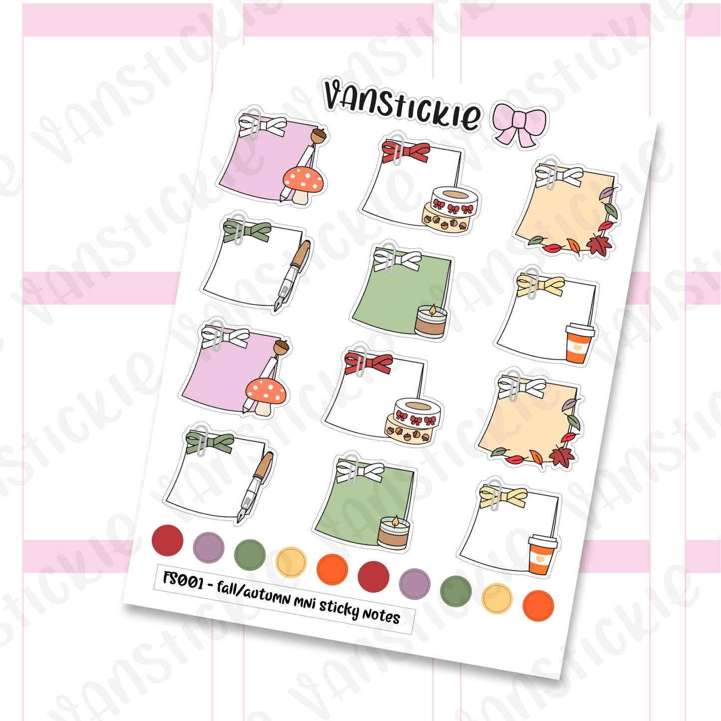 FS003 - Winter Mini sticky notes – Vanstickie