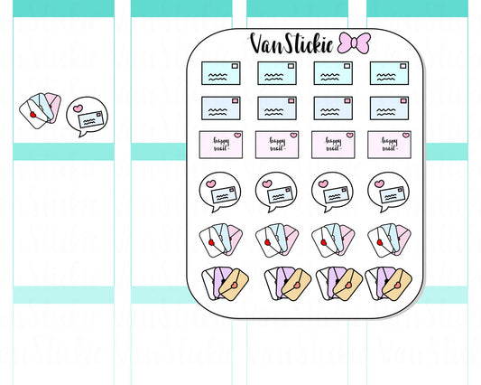 VSD 004| Doodle Set - Happy Mail Planner Stickers