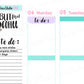 F019 - Pastel Rainbow To Do Planner Stickers