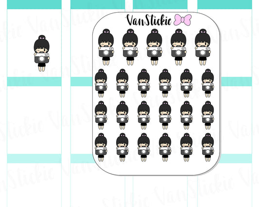 VSC 027 | Chibits - Shutter Bug Planner Stickers