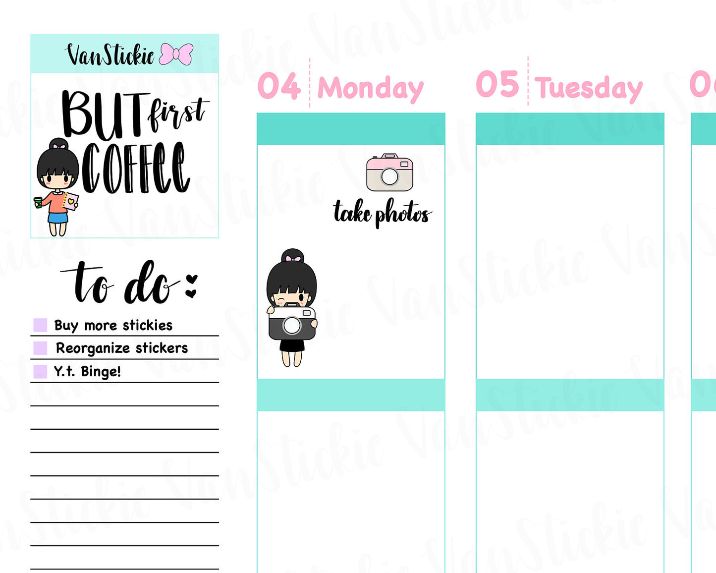 VSS 027 | Chibits Set - Shutter Bug Planner Stickers