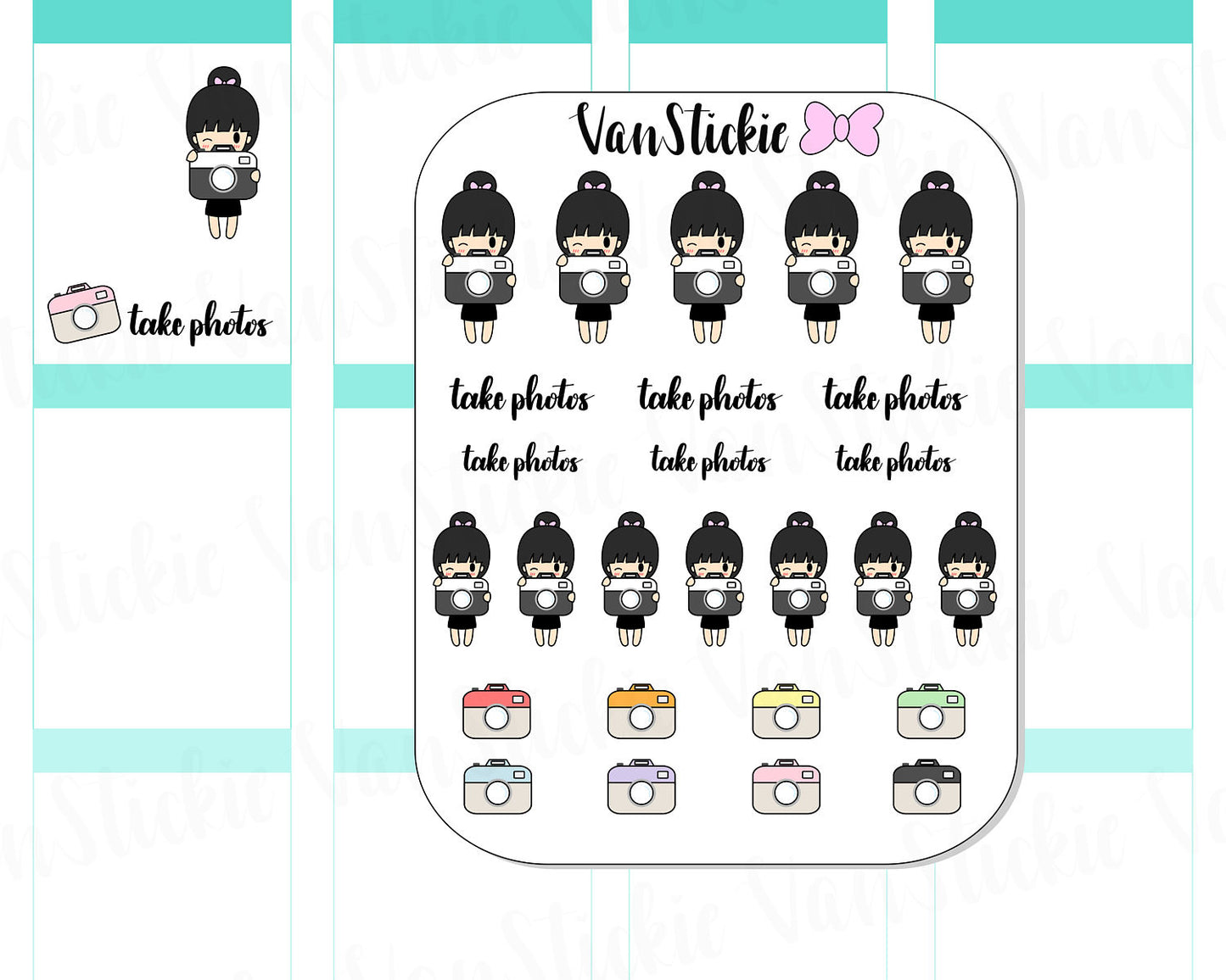 VSS 027 | Chibits Set - Shutter Bug Planner Stickers