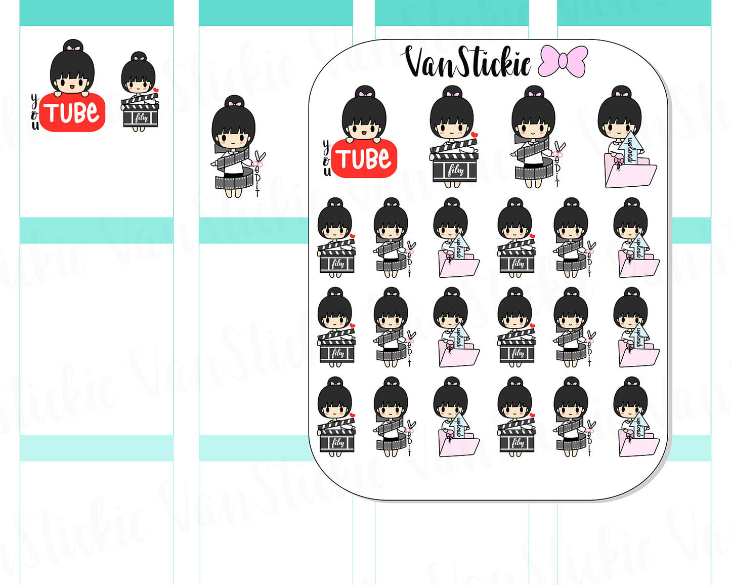 VSC 030 | Chibit - YouTuber Planner Stickers