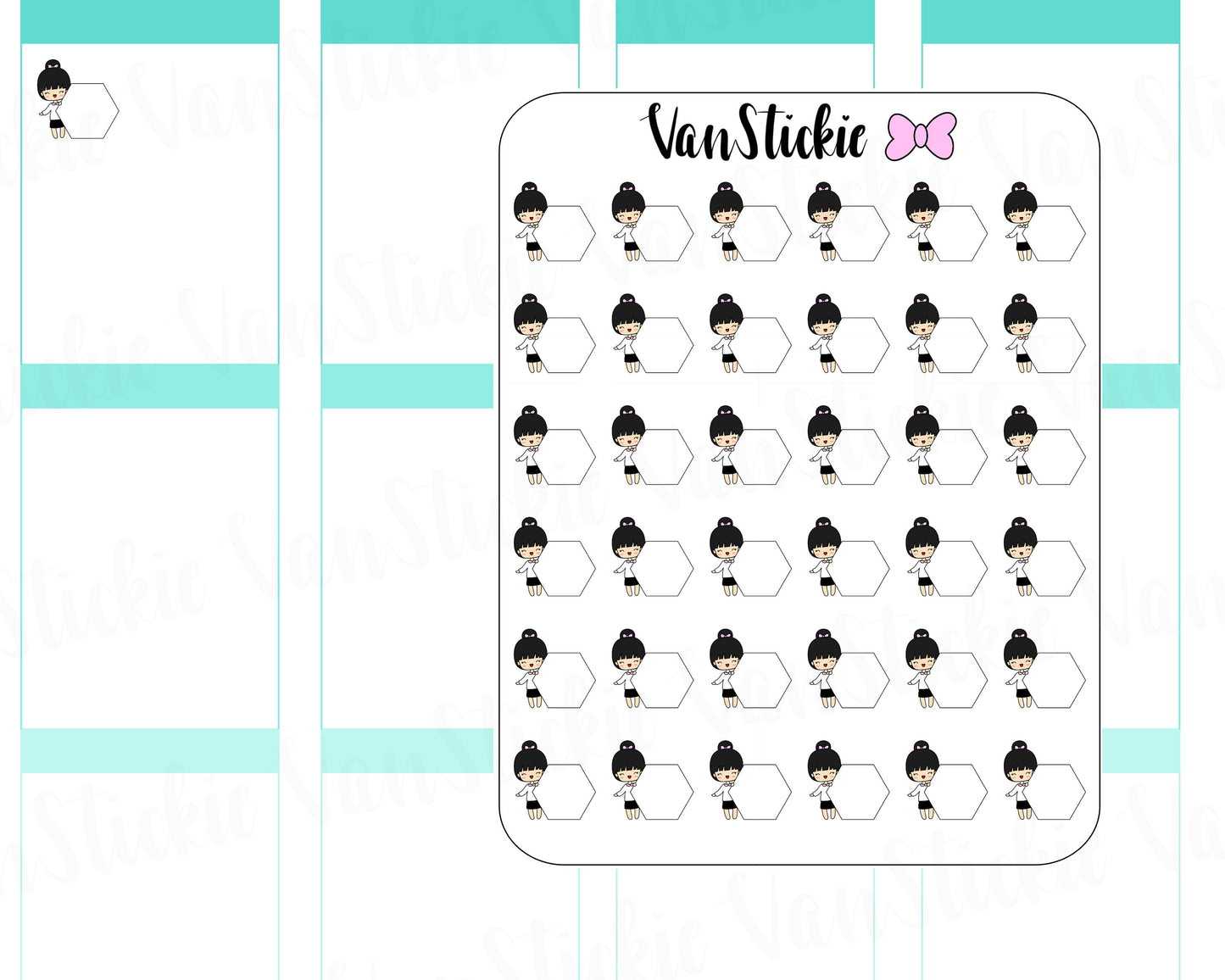 FC004 - Chibit Date Cover Stickers