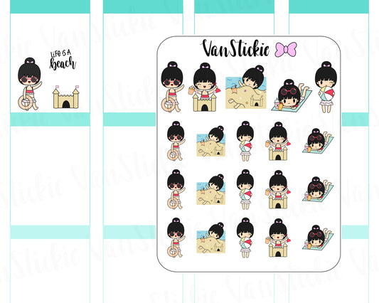 VSC 019 | Chibit - Life is a Beach Planner Stickers