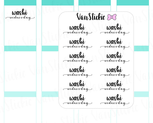 W003| Hand Lettering - Washi Wednesday