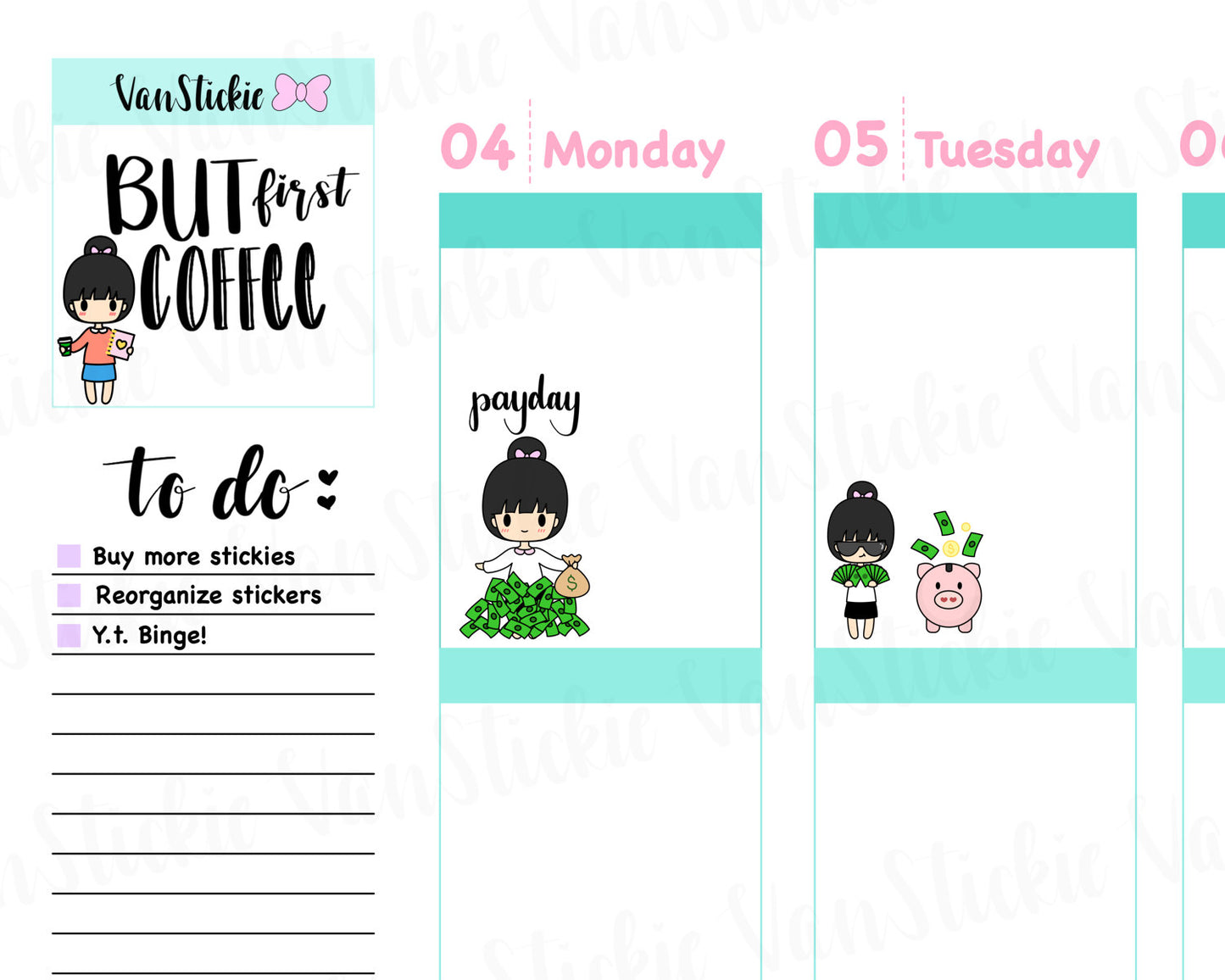 VSS 013 | Chibits Set – Moola Planner Stickers