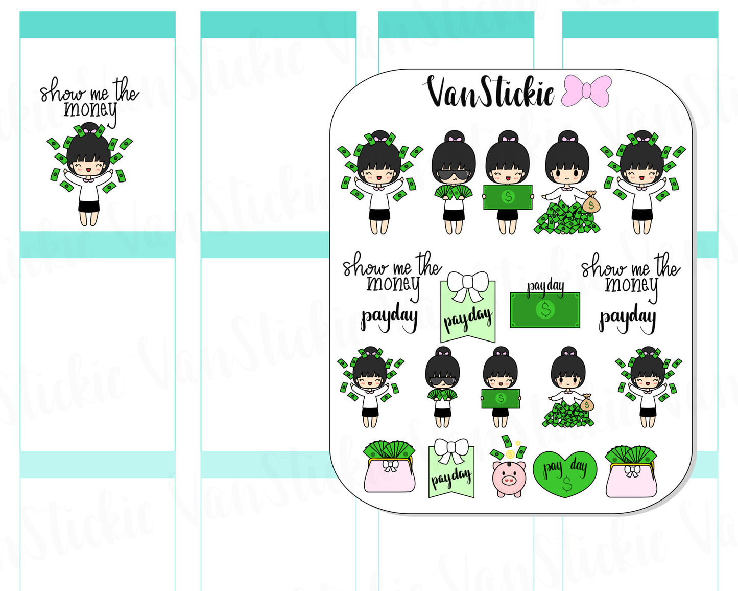 VSS 013 | Chibits Set – Moola Planner Stickers