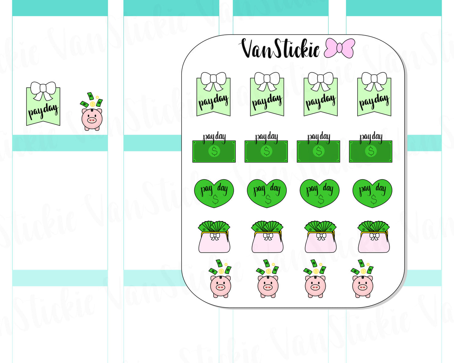 VSD 013| Doodle Set - Moola Planner Stickers