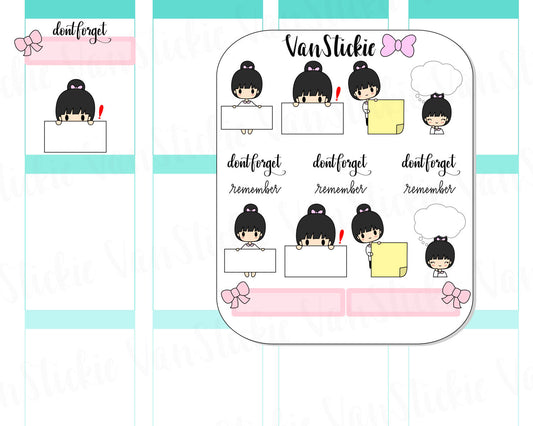 VSS 016 | Chibits Set – Dont Forget Planner Stickers