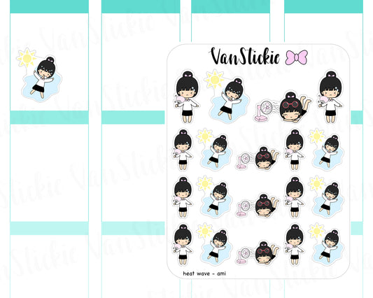 VSC 032 | Chibit - Heat Wave Planner Stickers