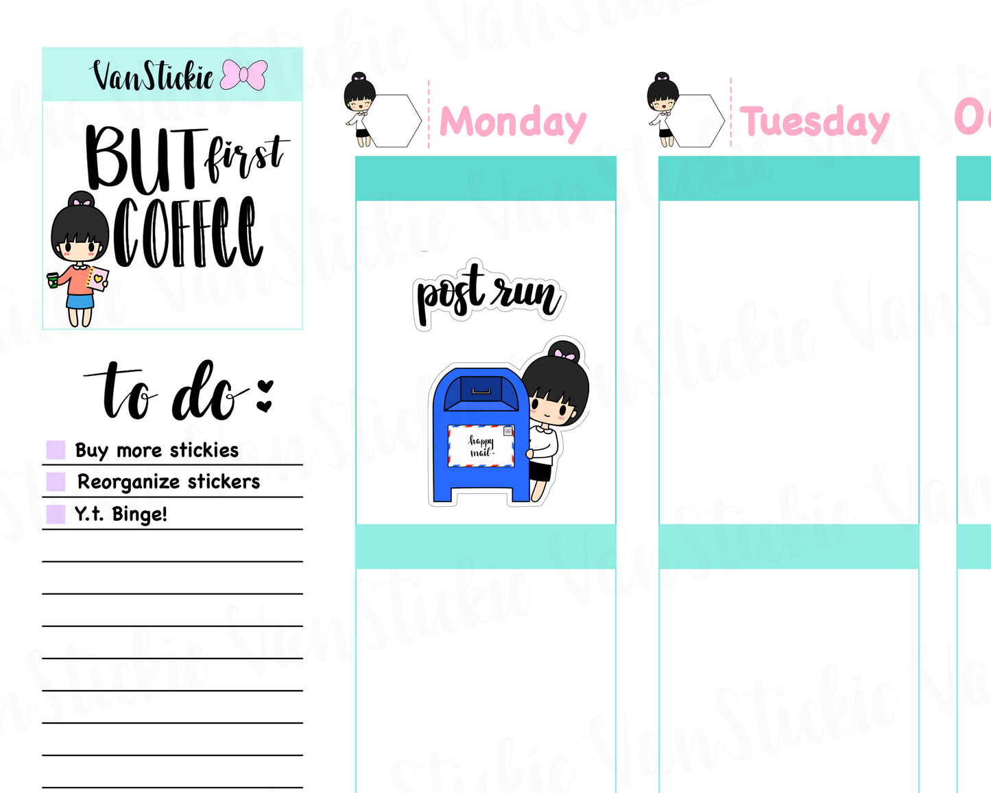 VSC 034 | Chibit - Post office Run Planner Stickers