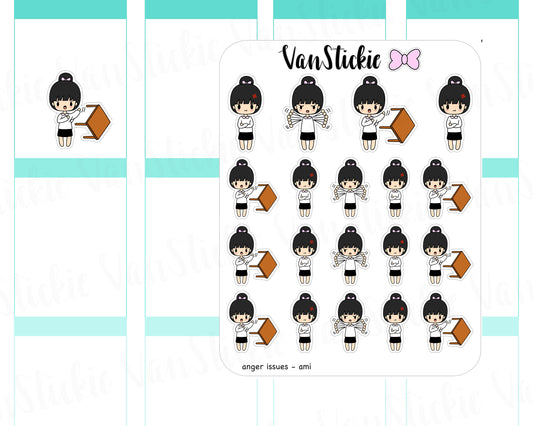 VSC 039 | Chibit - Anger Issues Planner Stickers