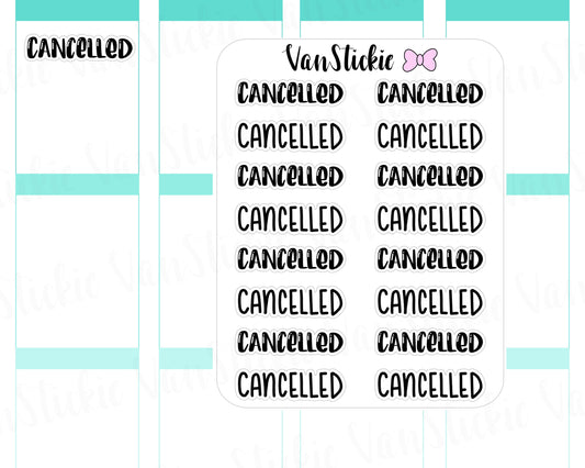 W022| Hand Lettering - Cancelled